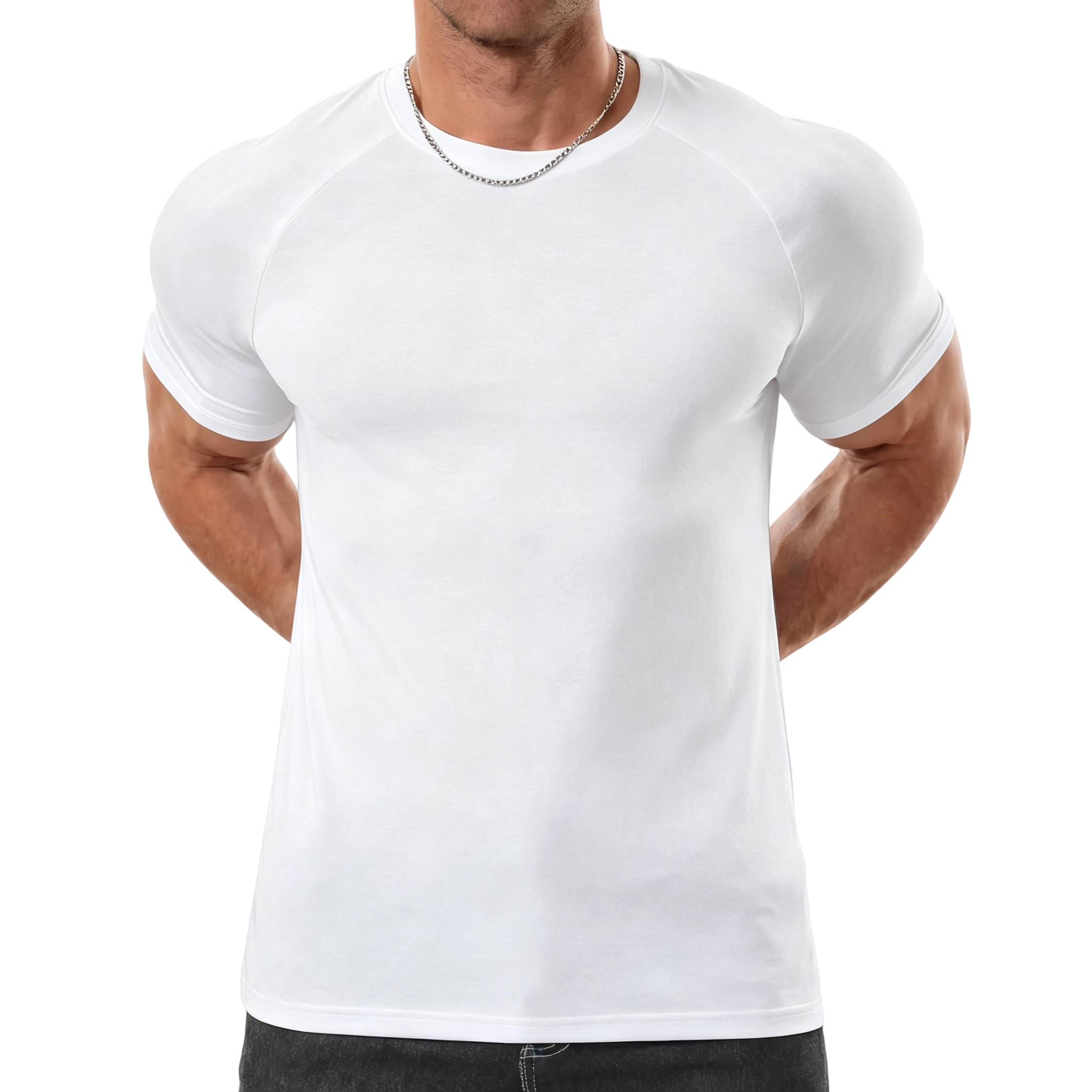 Men's Raglan Sleeve Tee, Athletic Tapered Fit