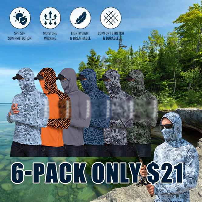 ☀️ Men's UPF 100+ Sun Protection Hoodie with Face Cover