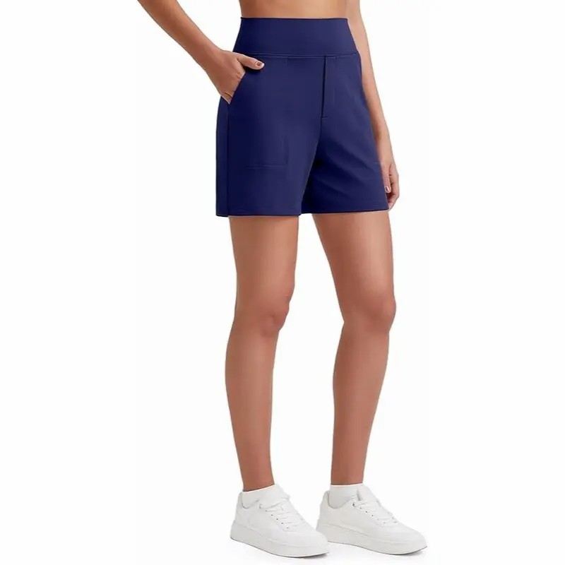 Women's High Waist Wide Leg Yoga Shorts – 4
