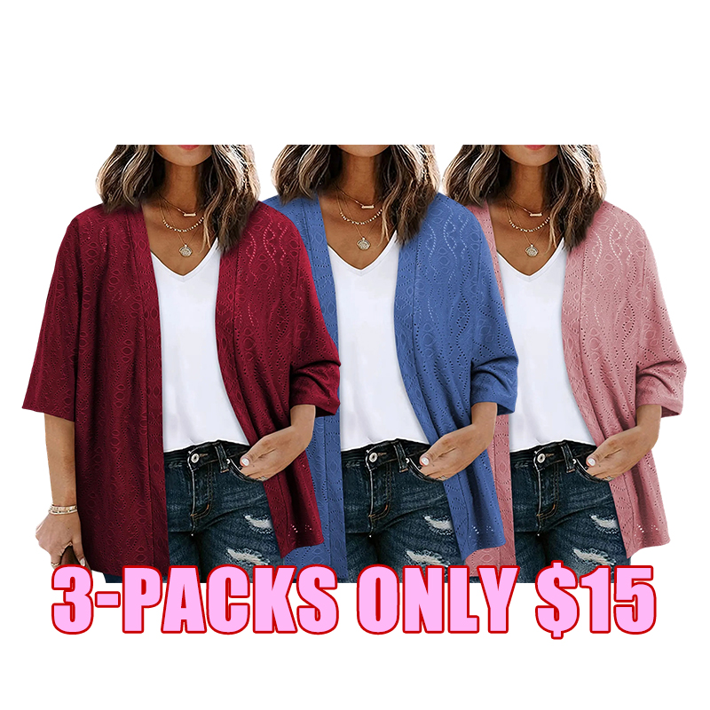 Everyday Lightweight Open-Front Cardigan