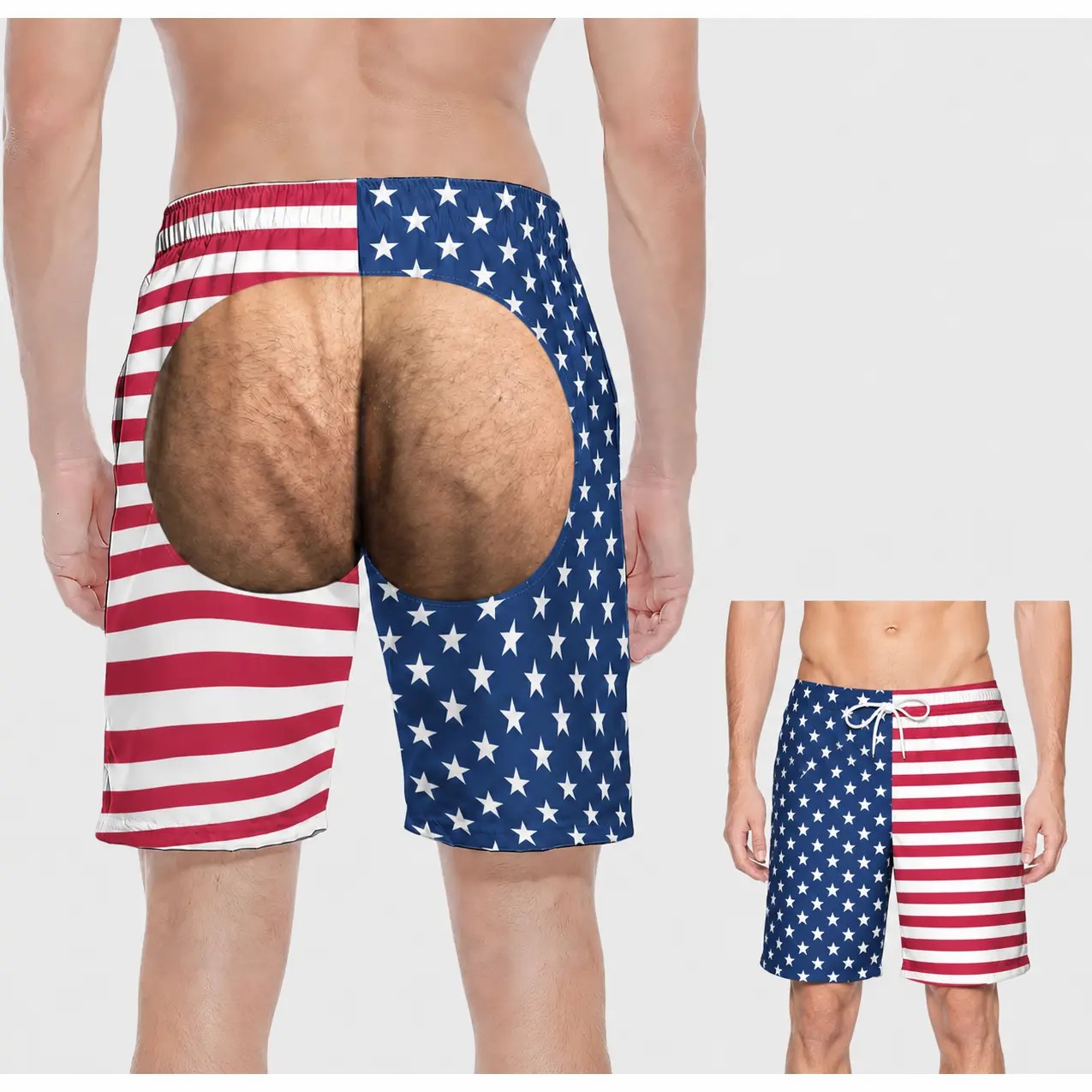 Men's Patriotic Swim Trunks – American Flag 
