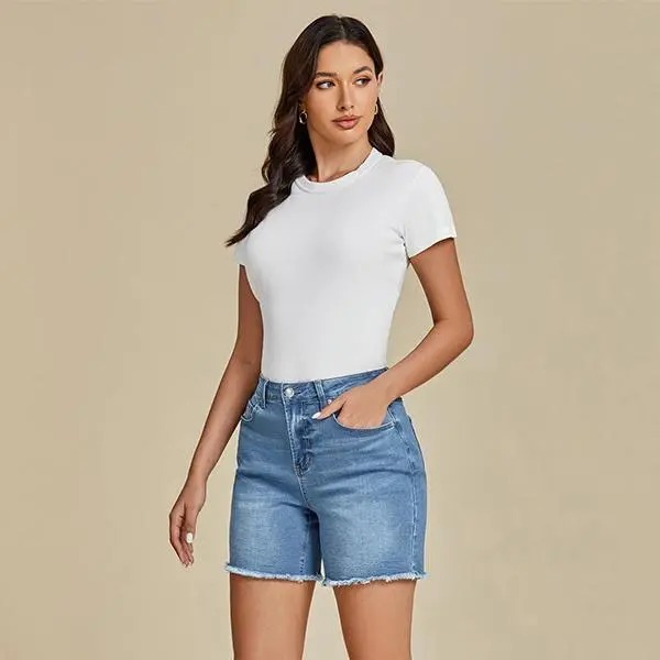 👖 👖Women’s High-Waisted Stretch Denim Shorts