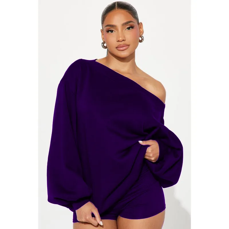 Shoulder Oversized Sweatshirt