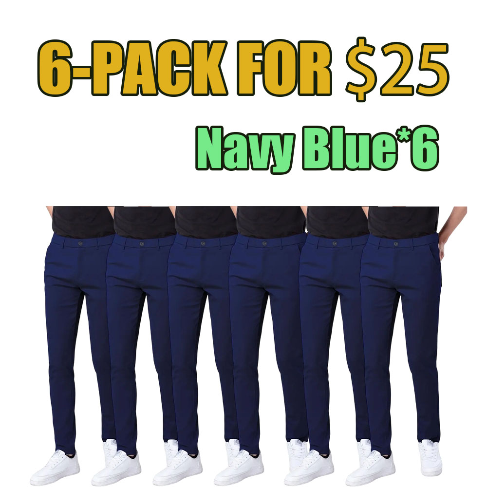 Men's Skinny Fit Khaki Tapered Casual Pants