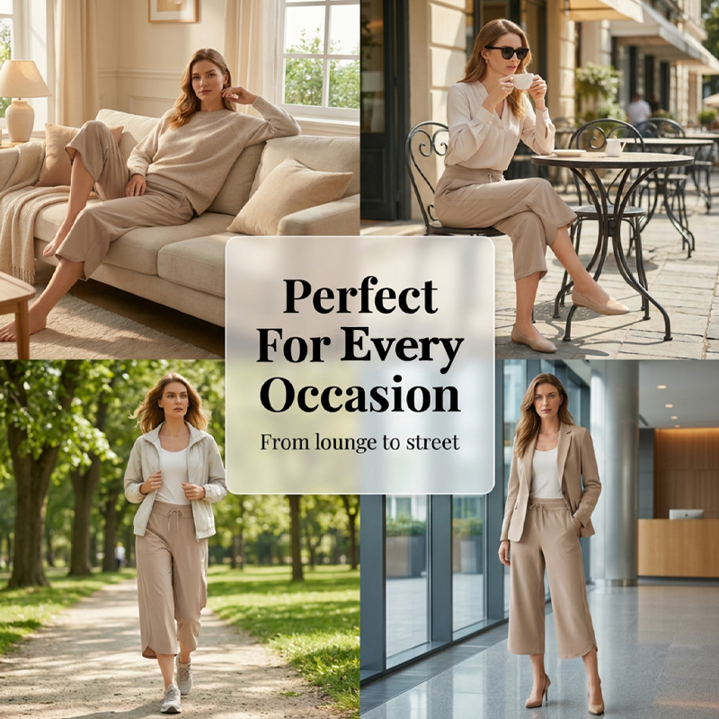 📢📢90% OFF !! ⏰Women's Casual Wide-Leg Capri Pants