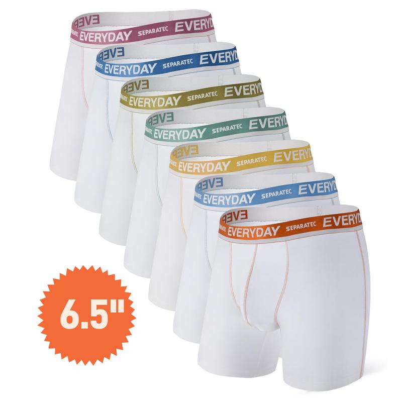 7/21 Counts, Men's Cotton Dual Pouch Everyday Boxer Briefs, Regular Fit Casual Comfy Breathable Bulge Enhancing Shorts for Daily Menswear, Men's Underwear for All Seasons