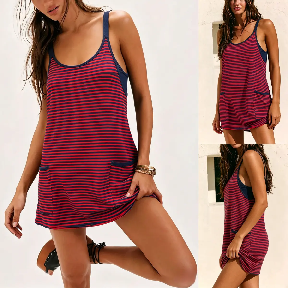 Summer Breeze Built-In Shorts Mini Dress