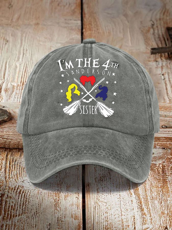 I'm The 4th Sanderson Sister Print Sun Hat