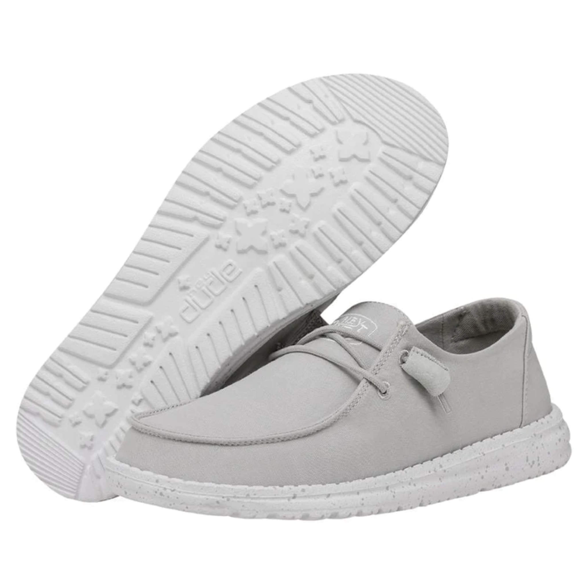 DUDE WOMEN'S WENDY SLUB CANVAS LIGHT GREY - 40063007