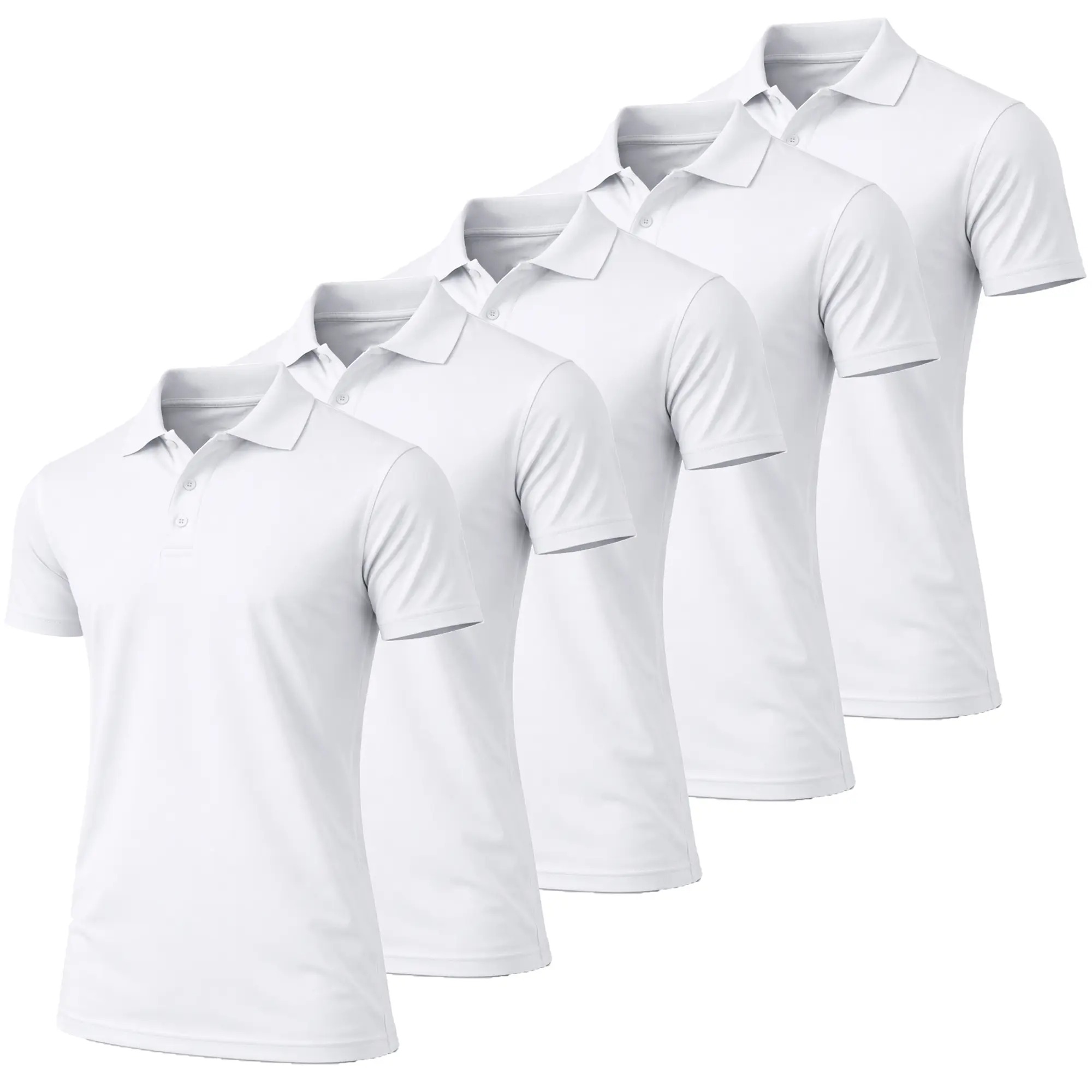 👕👕Men's Performance Polo Shirt with Ribbed Sleeves