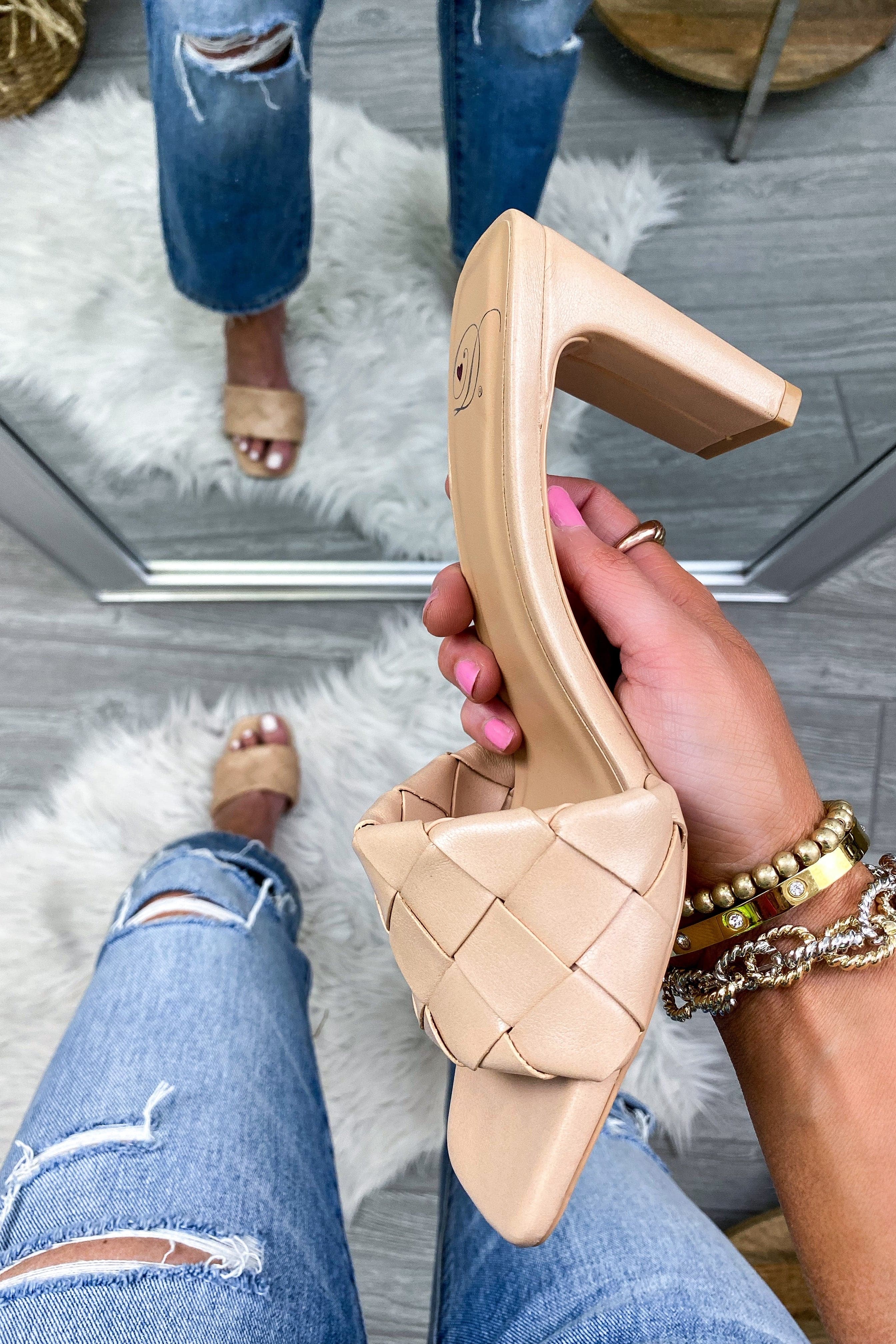 Woven Strap Heels