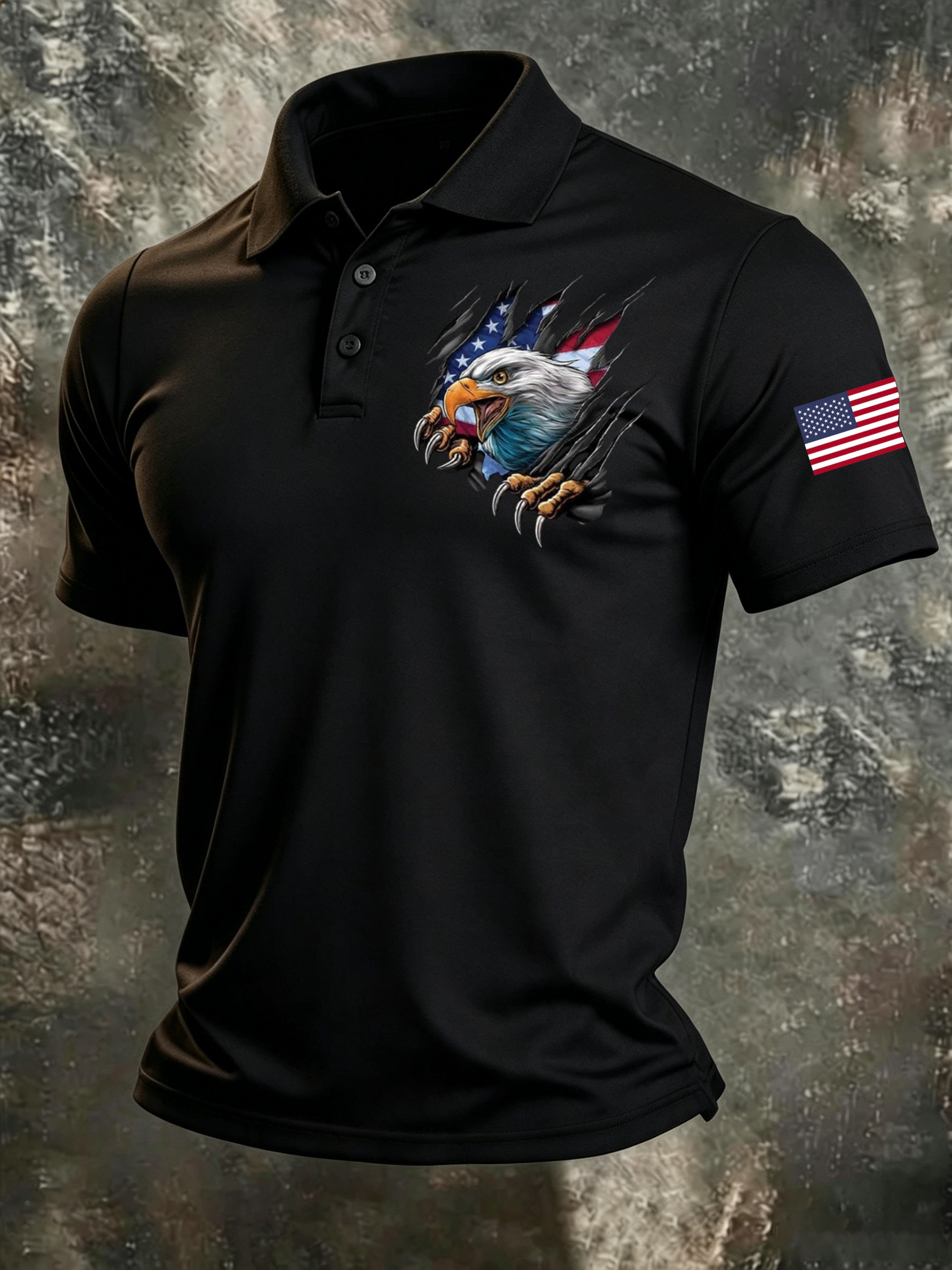 Men's 250Th Anniversary American Casual Short-Sleeve Polo Shirt