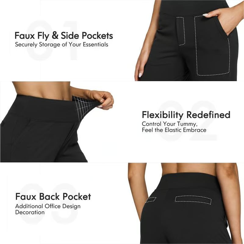 🏆Flash Sale⚡ 50K+ SOLD! Almost Gone-💥Loose High-Waist Business Casual Pants Yoga Pants