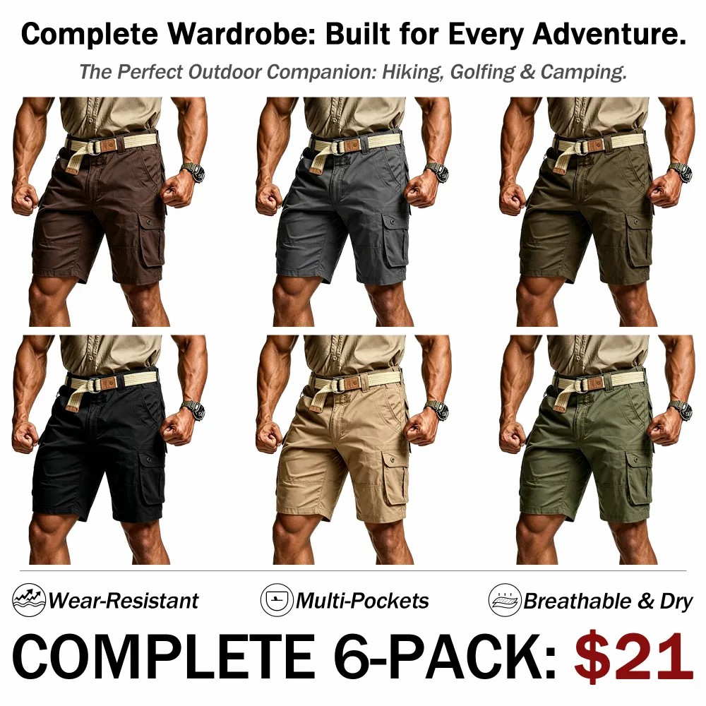 🪚Men's Tactical Cargo Shorts with Multifunctional Pockets