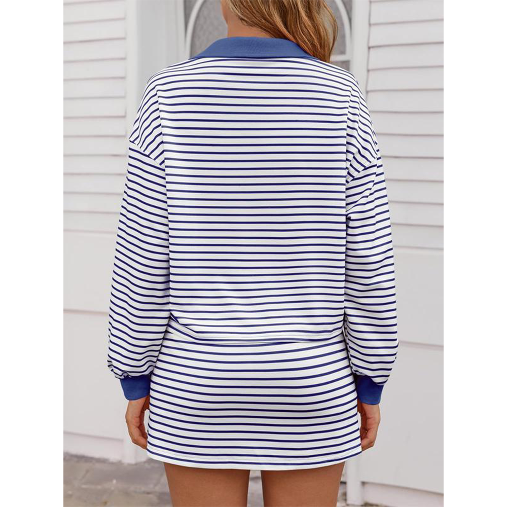 Women's Striped 2-Piece Lounge Set