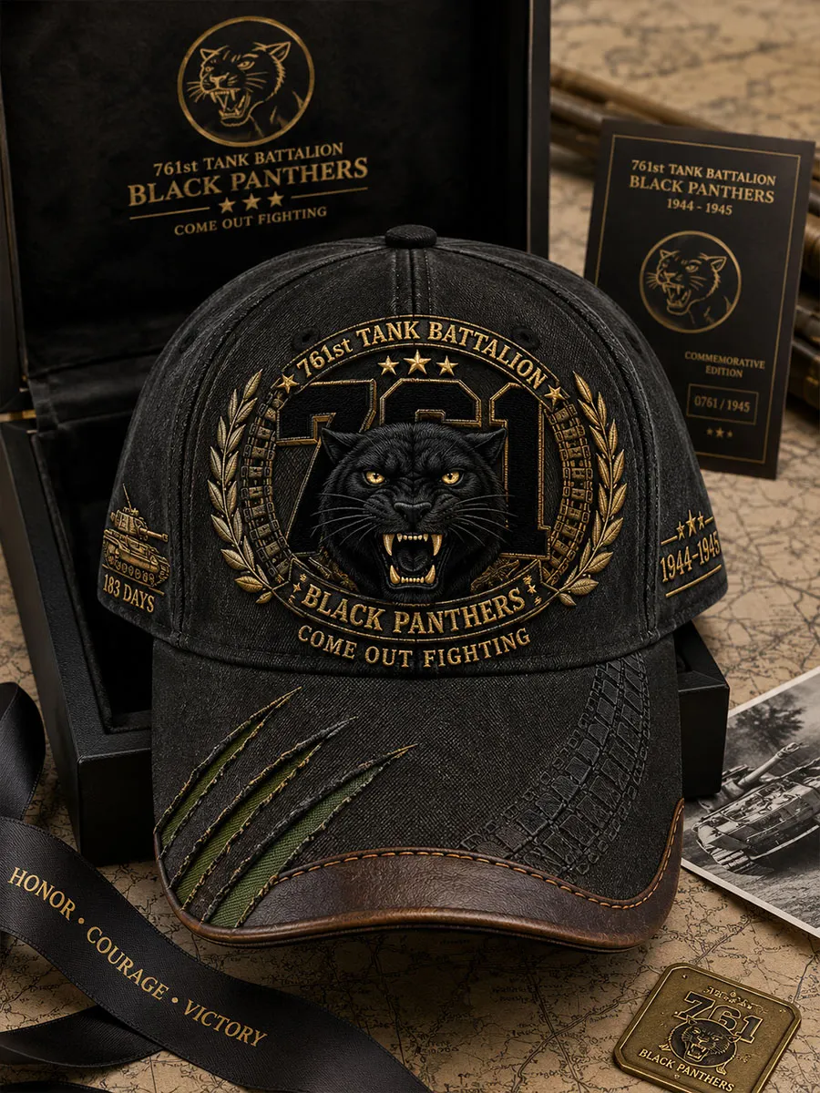 761st Tank Battalion Black Panthers Commemorative Baseball Cap