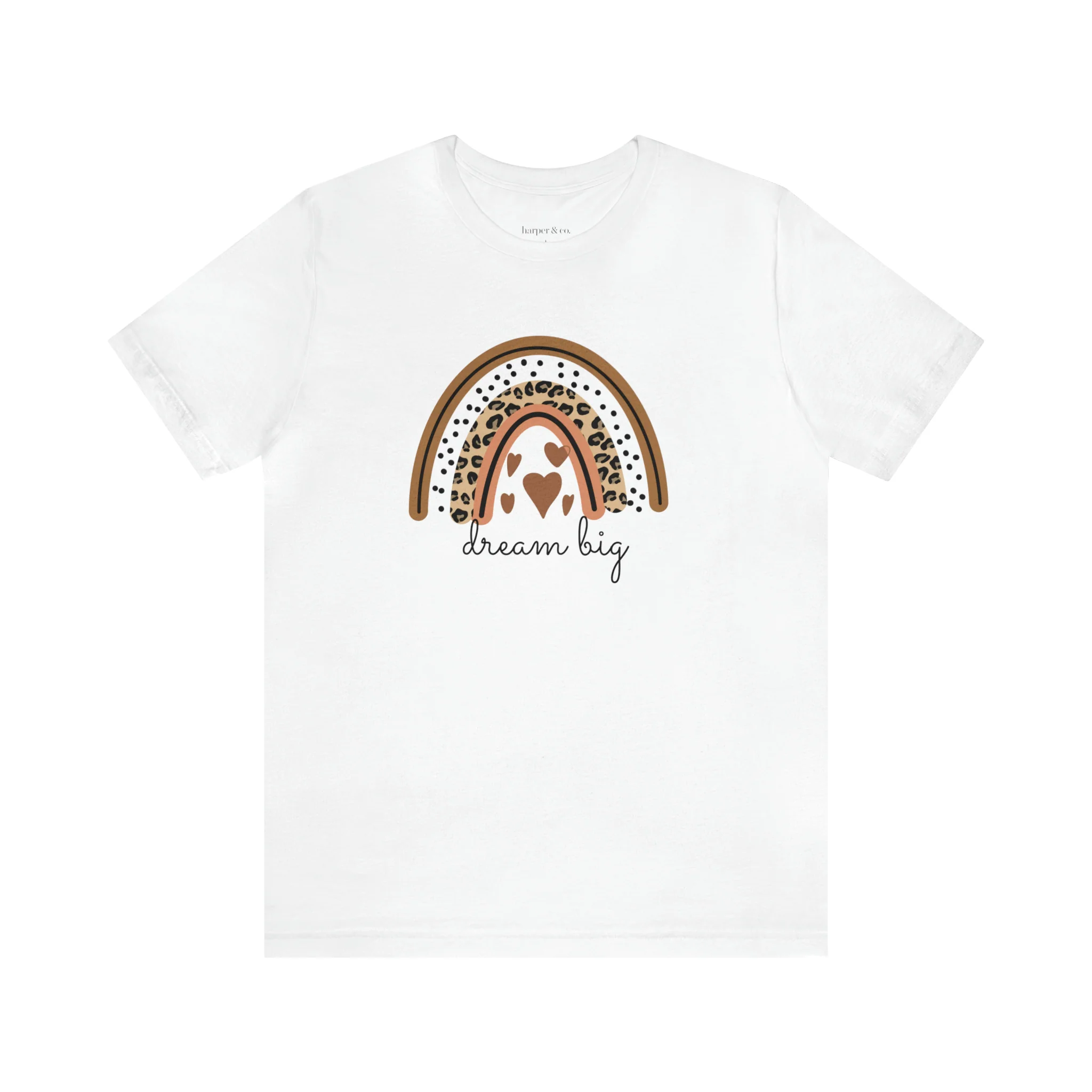 Dream Big Boho Rainbow Unisex Jersey Short Sleeve Tee