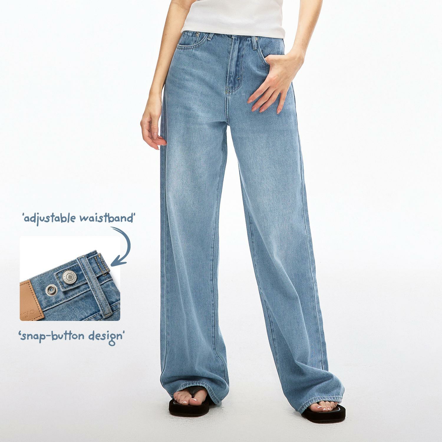 Women's High-Rise Wide Leg Jeans