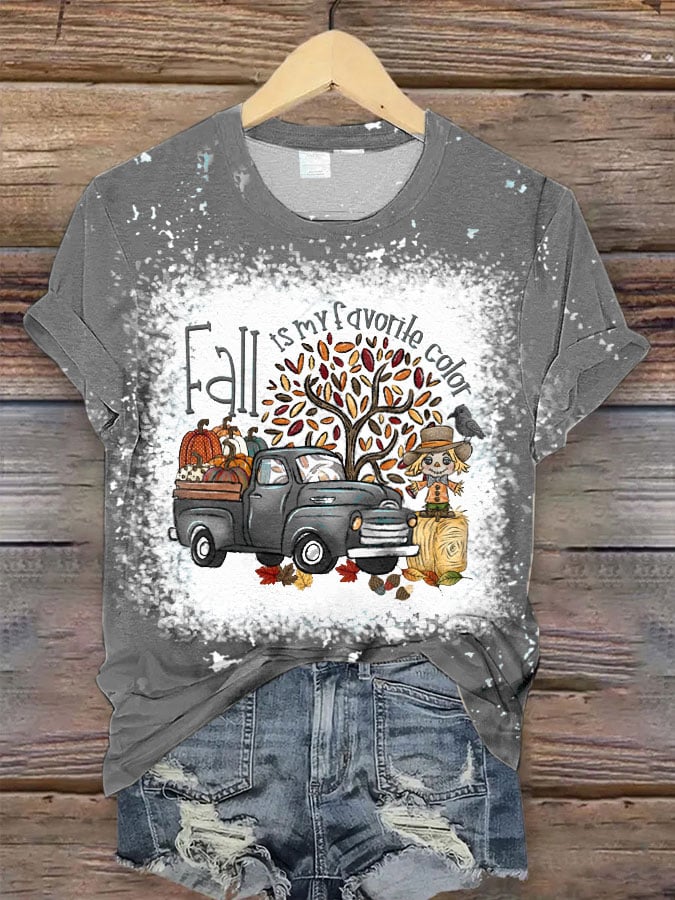 Women's Fall Is My Favorite Color Print T-Shirt