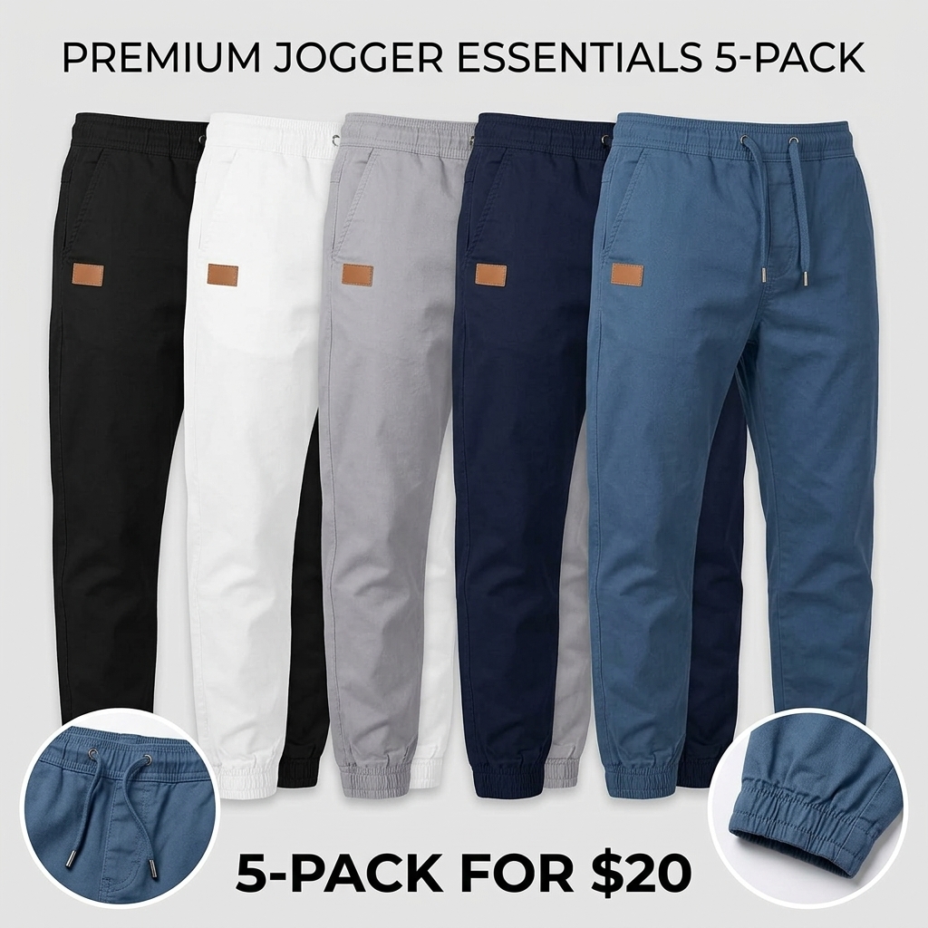 Men’s 10-Pack Everyday Jogger Set