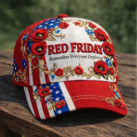 Red Friday Print Casual Hat (Unisex)