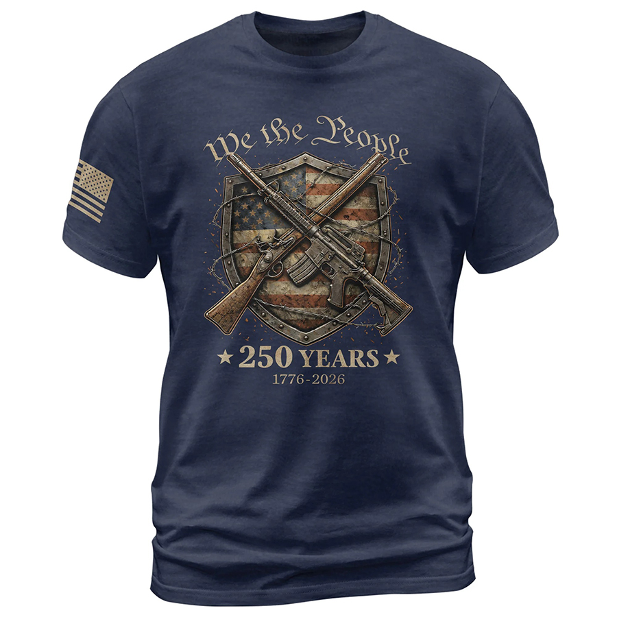 USA 250th Anniversary 250 Years Shirt 1776-2026 We The People Shield