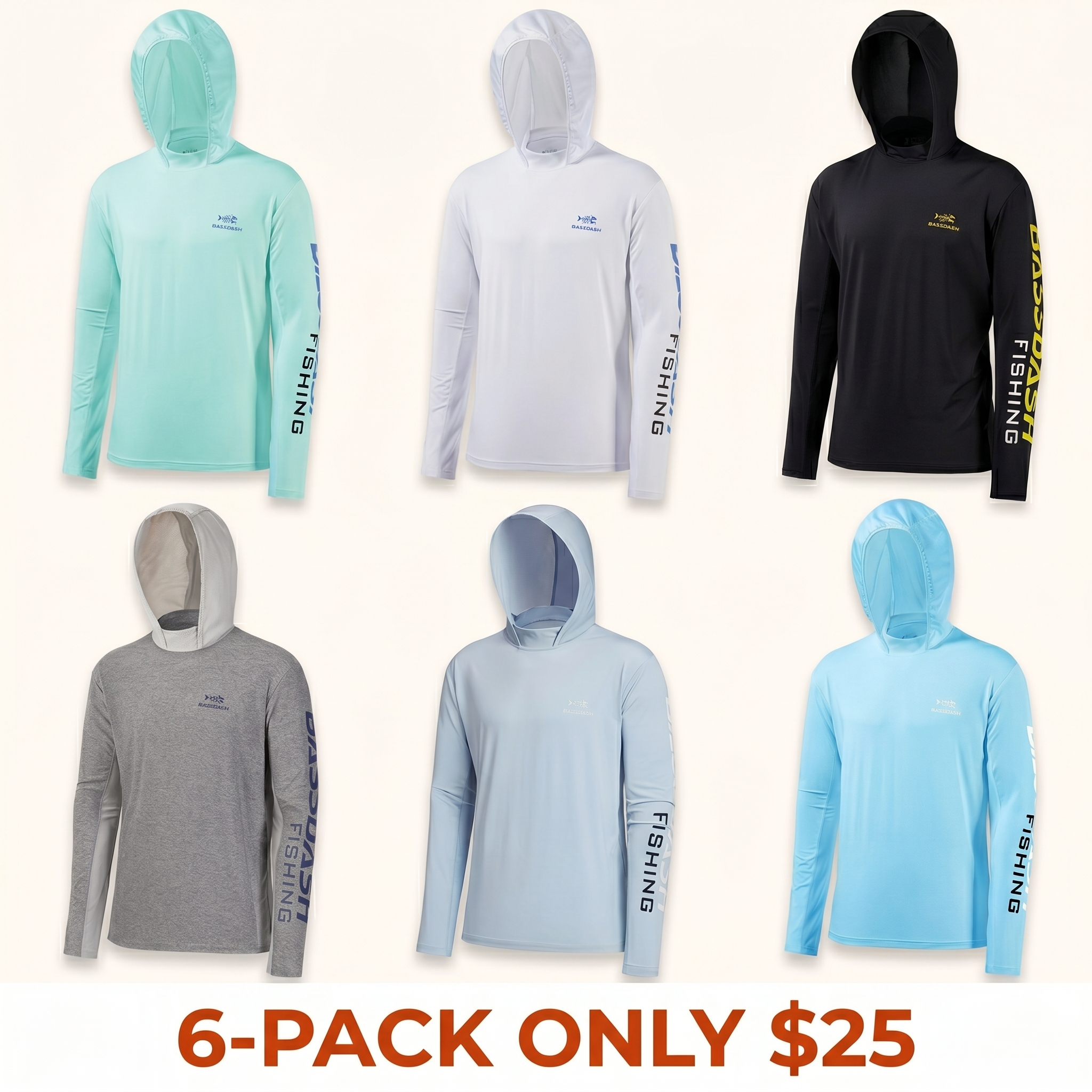 Men’s UPF 50+ Sun Long Sleeve Fishing Hoodie