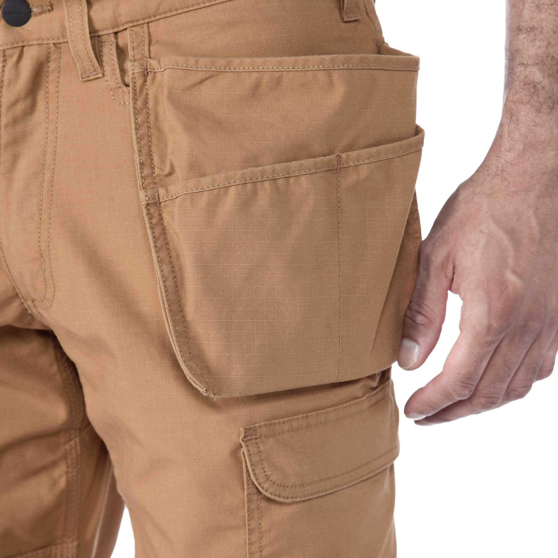 CHT Steel Double-Front Multi-Pocket Stretch Ripstop Cargo Trousers 105070