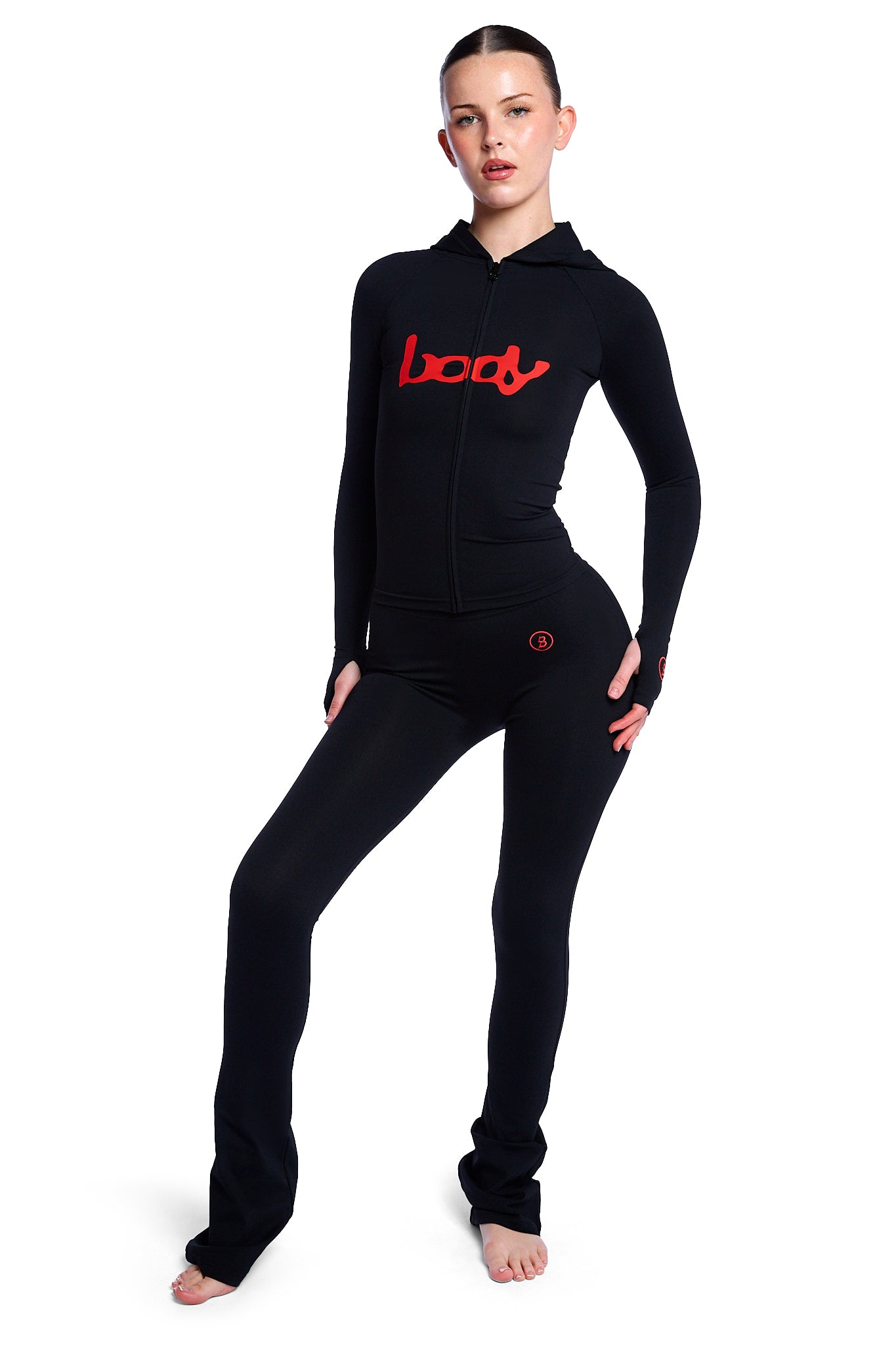 BASICS HOODIE 2.0 (BLACK/RED)