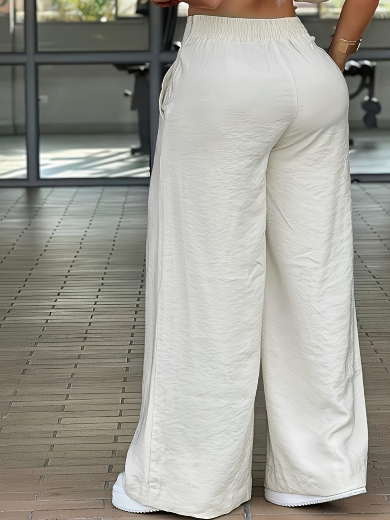 New loose-fit straight-leg casual trousers