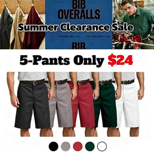 Final Day Deal! Classic Casual Cargo Shorts - Deep Phone Pocket, Loose Comfort