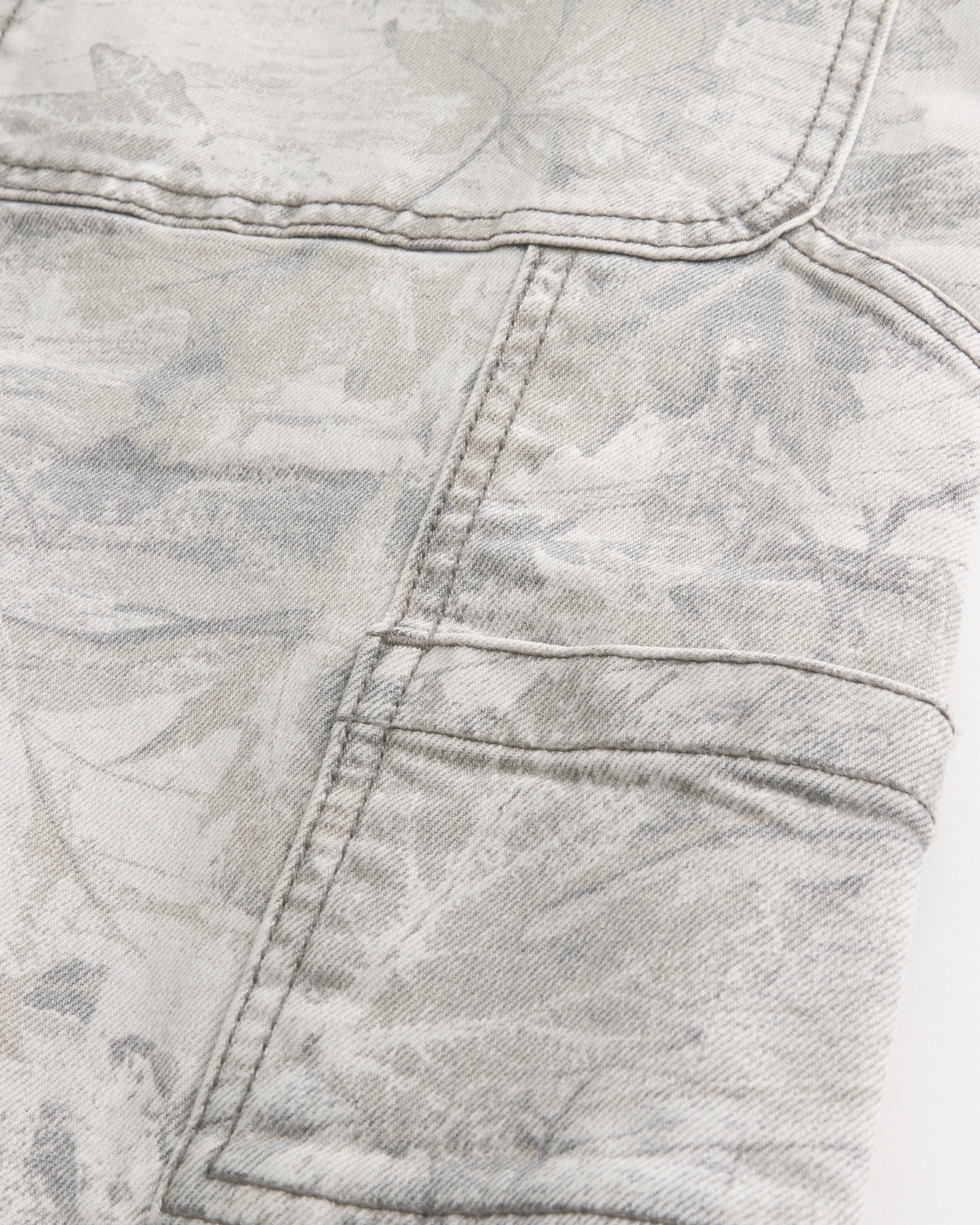 Dark Wash Logo Embroidery Super Baggy Jeans
