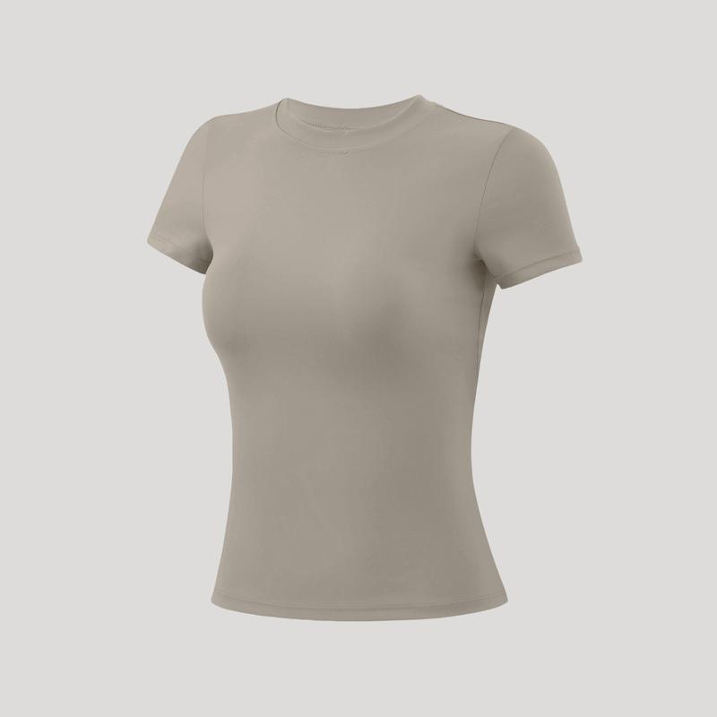 💪 Women’s Slim Fit Athletic Tee – Stretchy, Breathable Workout Top