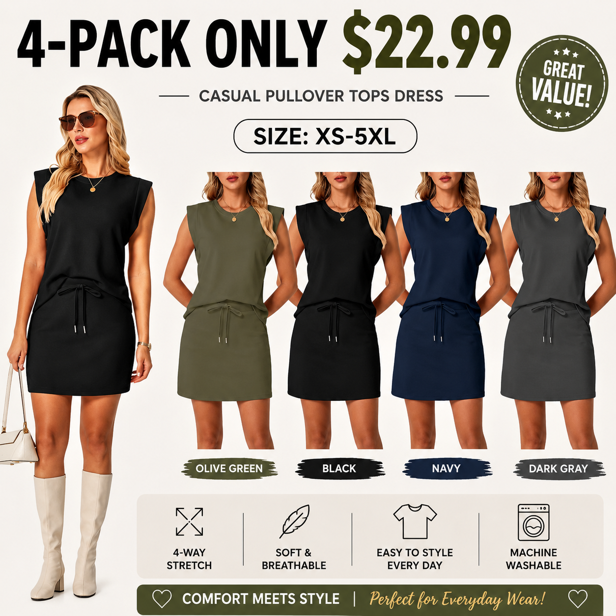 Conjunto de falda de dos piezas para mujer, ideal para el verano.