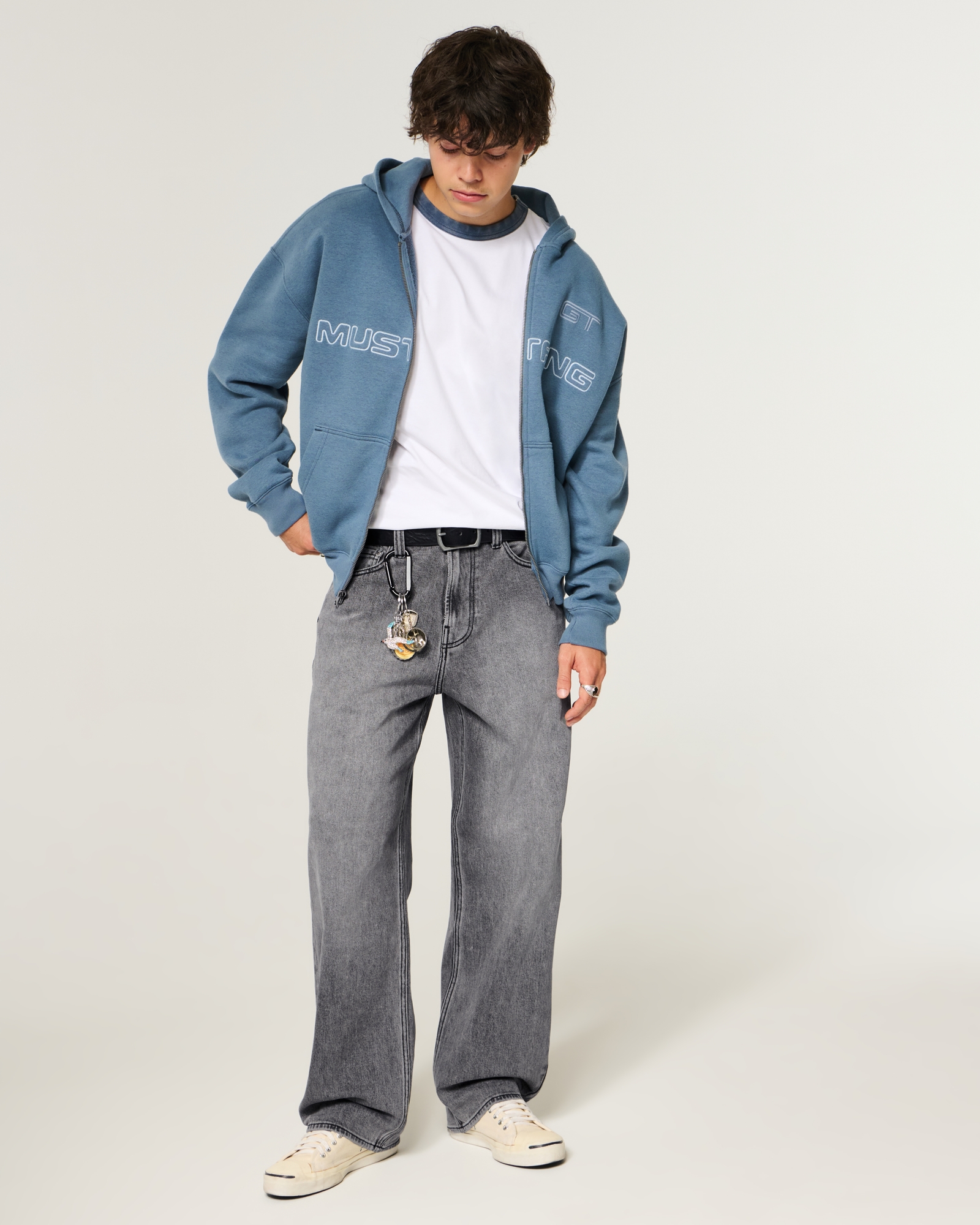 Grey Baggy Jeans