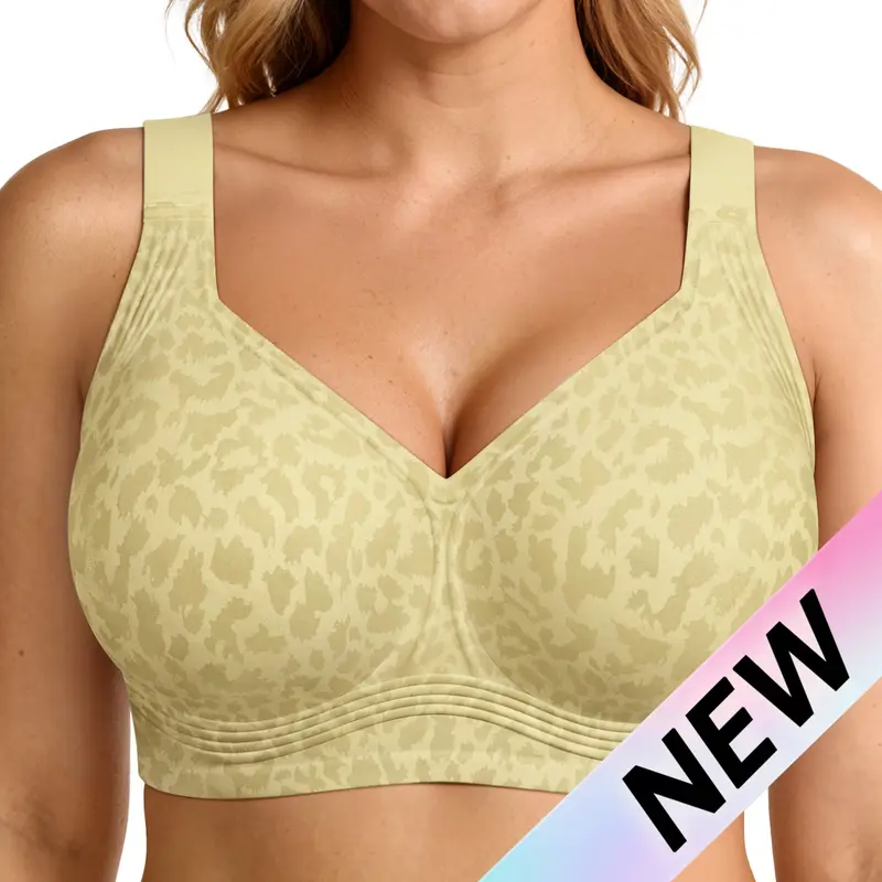 Women Jelly Bras Wirefree Full Coverage No Underwire Everyday Bras Comfortable Wireless Padded Tshirt Bra