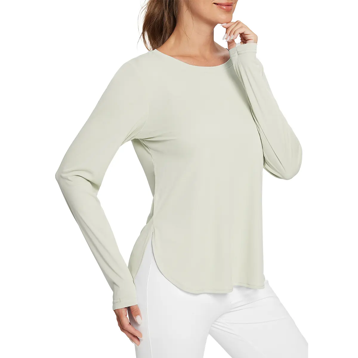Women's Sun Shirts UPF 50+ Long Sleeve Hiking Tops Lightweight Quick Dry UV Protection Outdoor Clothing Workout Rash Guard Hiking Fishing Beach