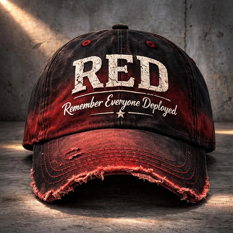 Red Friday Print Casual Hat (Unisex)
