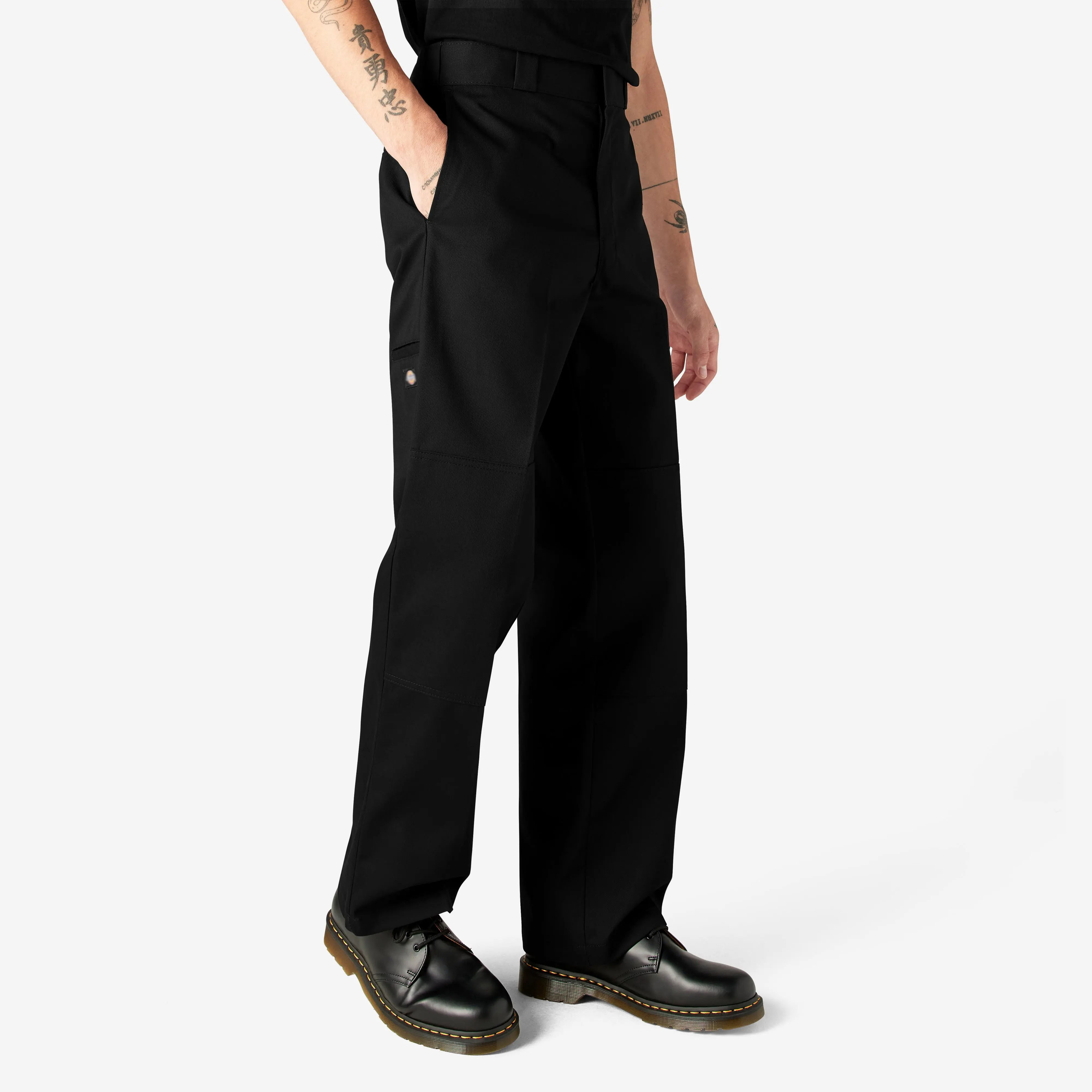Men's Loose Fit Double Knee Work Pants – Durable Straight Leg Utility Trousers