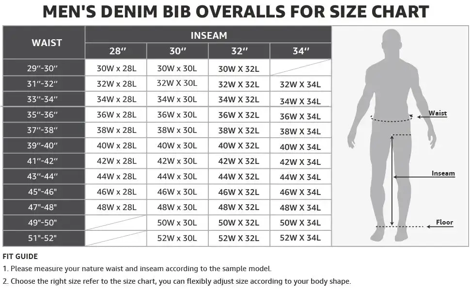 🔥Last Day Promotion!Men's Denim Bib Overalls, Workwear with Adjustable Straps and Convenient Tool Pockets