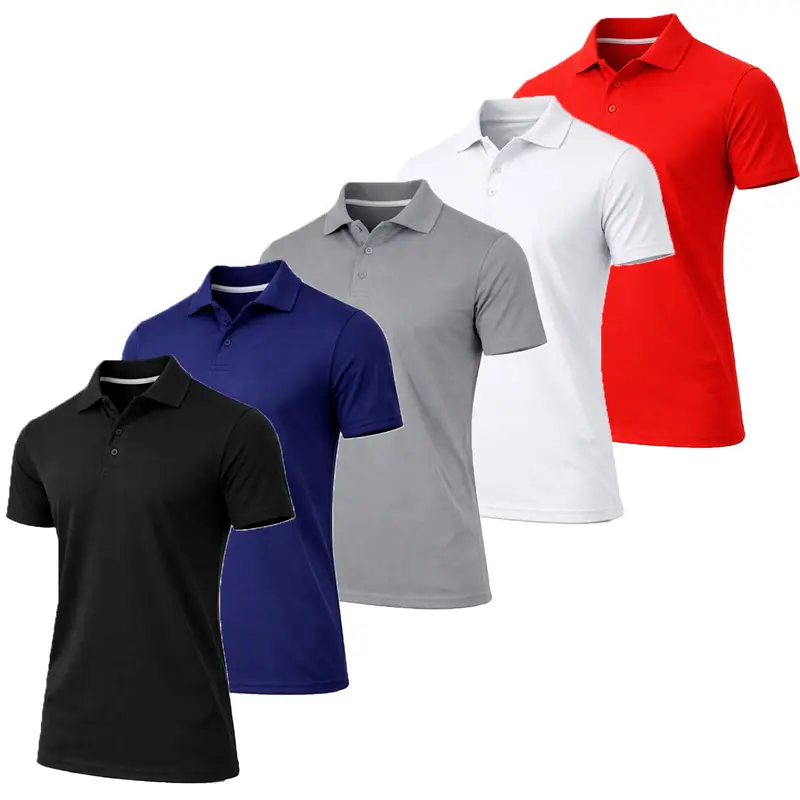 🔥10-pack only $24 🔥Men's Quick Dry Polo Shirt Set