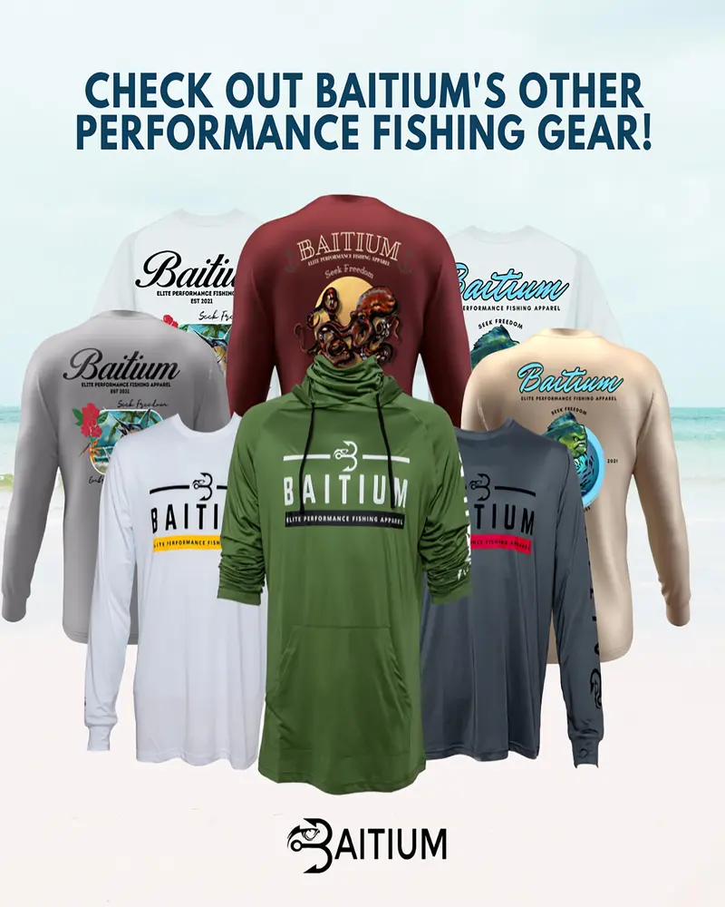 Fishing & Construction Shirt — UPF 50 Sun Protection Long-Sleeve Hoodie (With Built-in Neck Gaiter)