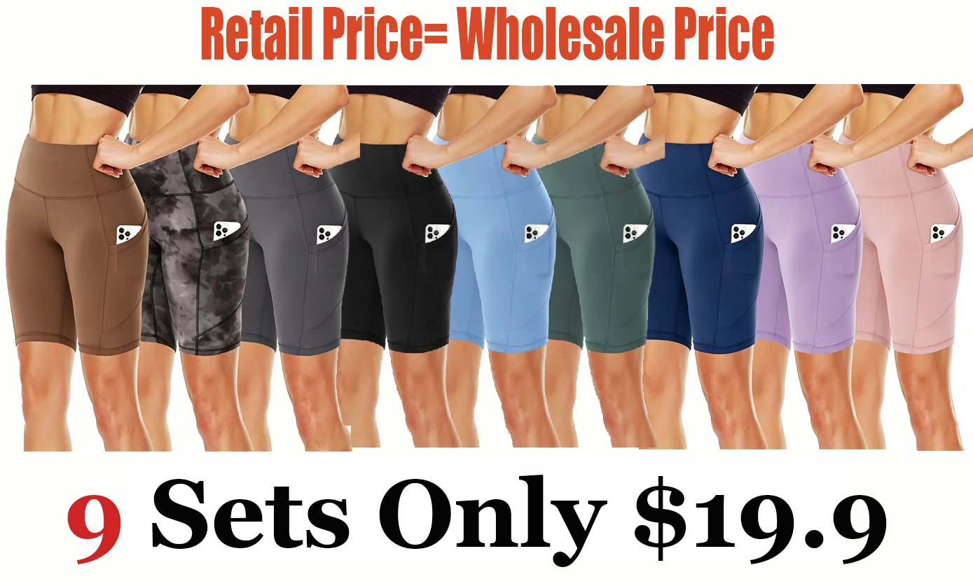 Women's Biker Shorts with Pockets, 11