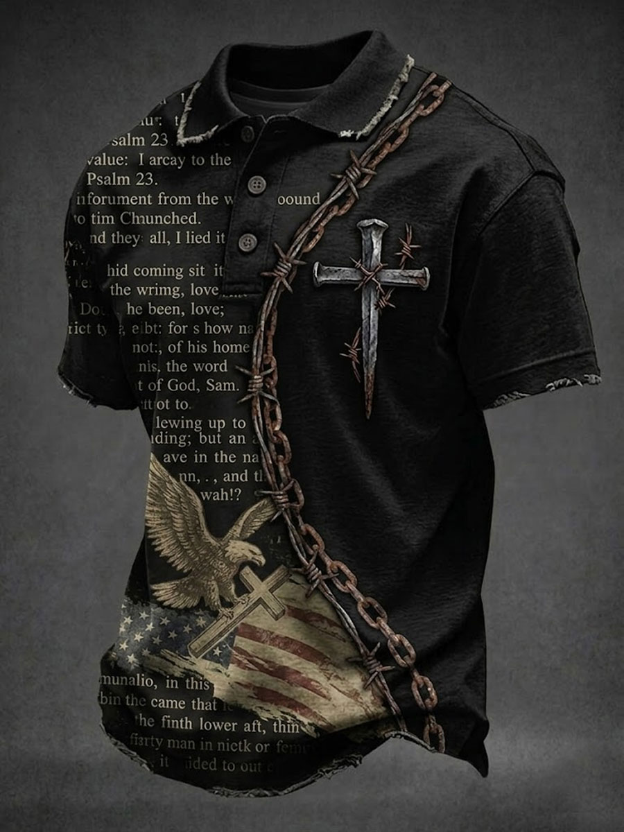 Men'S Faith Printed POLO Shirt