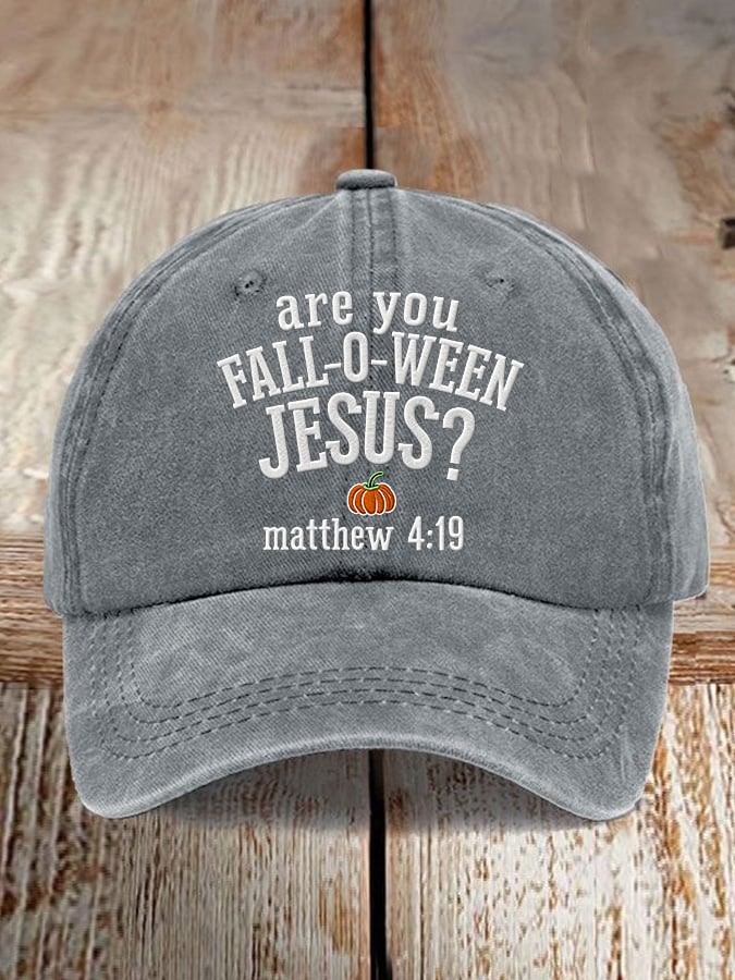 Women's Casual Halloween Faith Print Baseball Cap