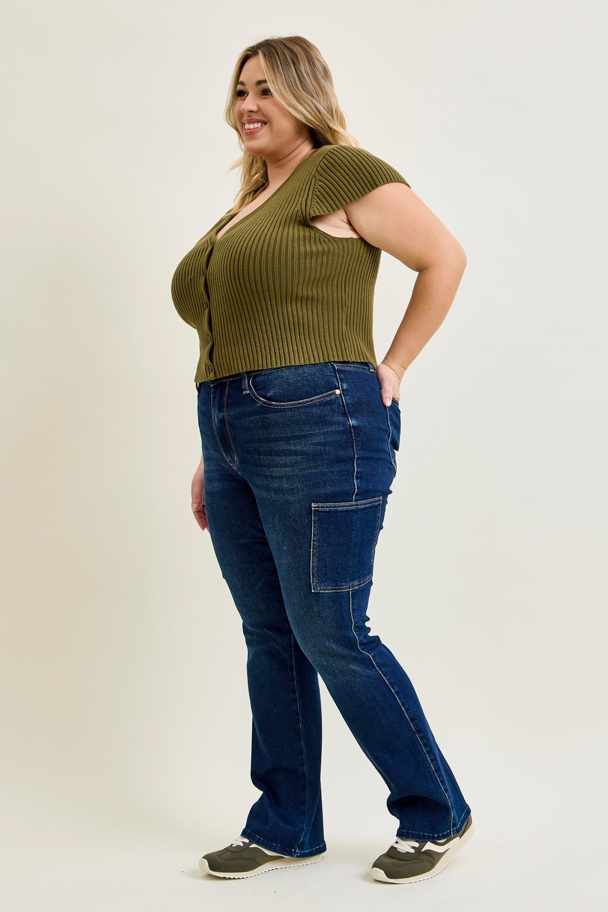 Daisy Cargo Bootcut Jeans - PLUS