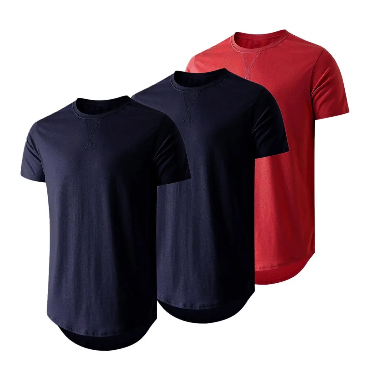 Men's Hipster Longline Crewneck T-Shirt