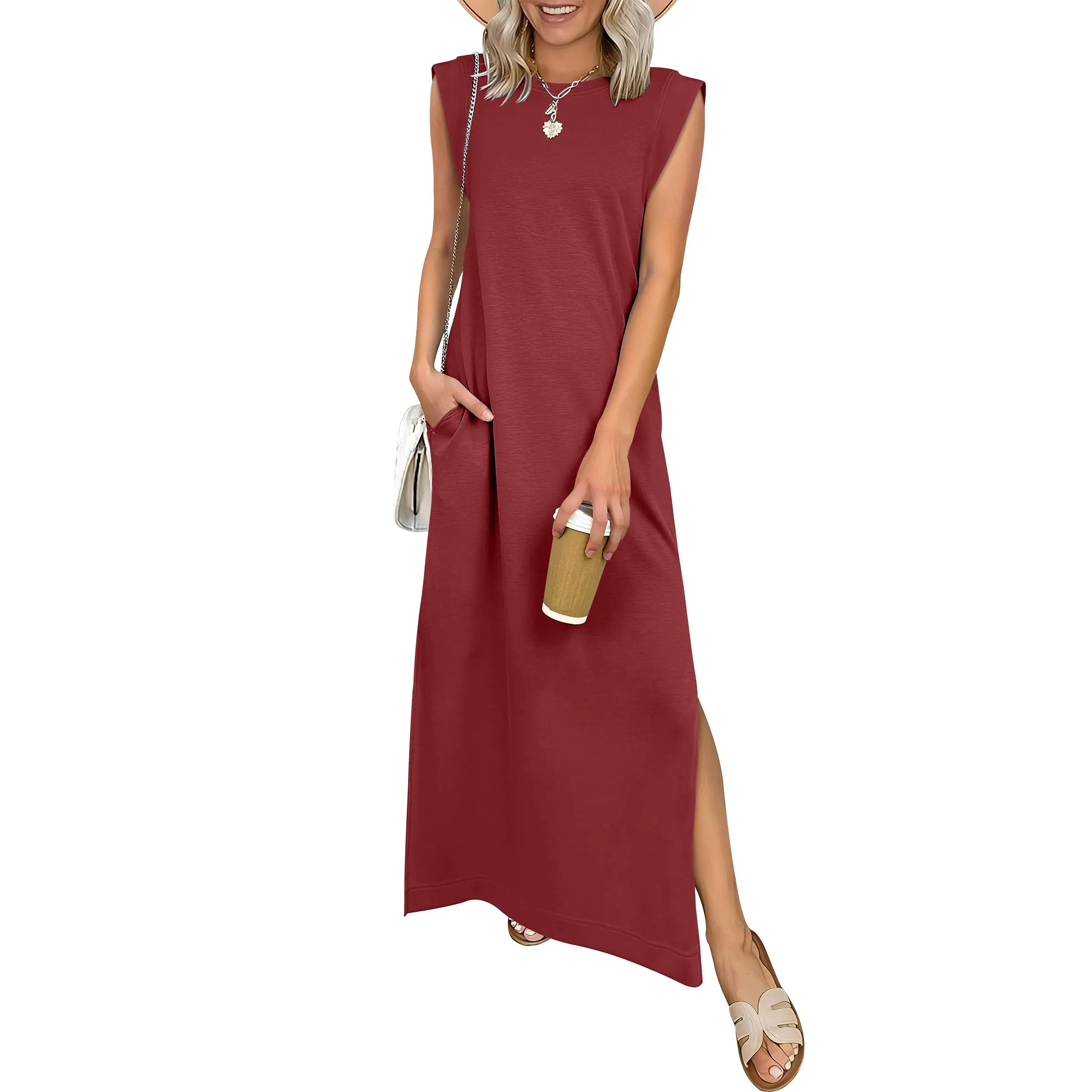 Women's Summer Casual Sleeveless Maxi Dress