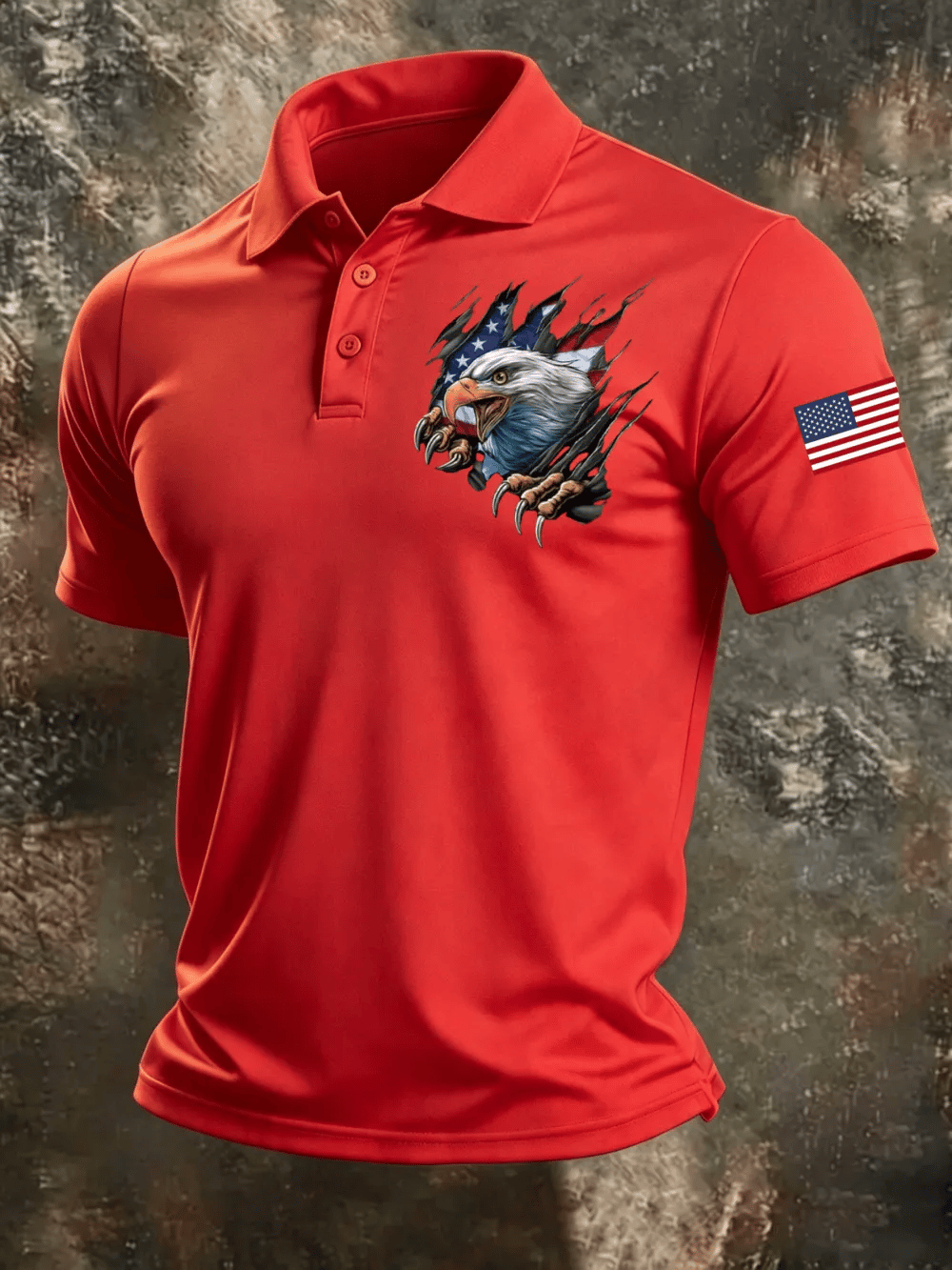 Men's 250Th Anniversary American Casual Short-Sleeve Polo Shirt
