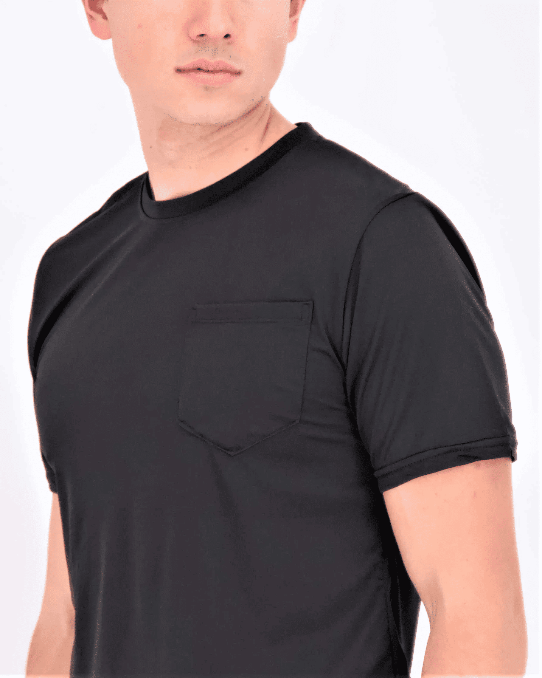 Men's Dry-Fit Short Sleeve Pocket Crew Performance Athletic T-Shirt (Available in Big & Tall)